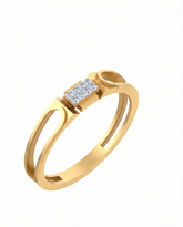 18K Gold & Diamond Ring For Men KSK247