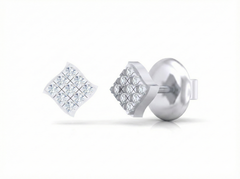 18K Gold & Diamond Women Stud Earring KSK031