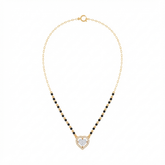 Gold & Diamond Heart Mangalsutra For Women KRC50090