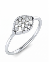 18K Gold & Diamond Dailywear Ring For Women KRB10197-A