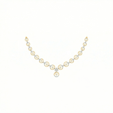 18K Gold & Diamond Necklace Set KNCK-1146