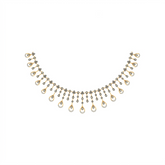 18K Gold & Diamond Choker Necklace Set KNCK-1139A
