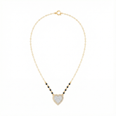 18K Gold & Diamond Heart Mangalsutra For Women KRE90177