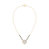 Gold & Diamond Heart Mangalsutra For Women KRC50181