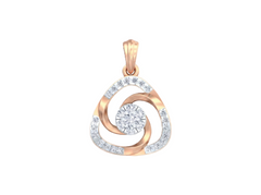Minimalist Gold & Diamond Pendent Set KRC40671