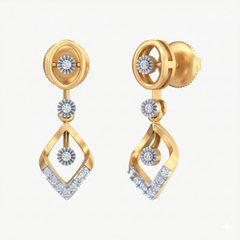 14K Gold & Diamond Women Engagement Earring KRB44087E