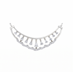 Gold & Diamond Wedding Mangalsutra For Women KRC50088