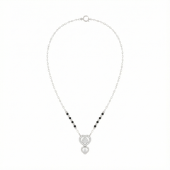 18K Gold & Diamond Heart Mangalsutra For Women KRE90119