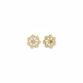 18K Gold & Diamond Women Engagement Earring KER-11