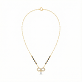 18K Gold & Diamond Beaded Mangalsutra For Women KRE90104