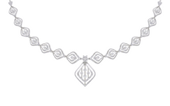 14K Gold & Diamond Dailywear Necklace Set KRB44115N