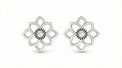 18K Gold & Diamond Women Stud Earring KER-110