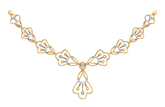 14K Gold & Diamond Women Necklace Set KRB44067N