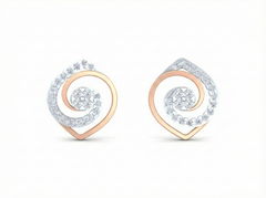 18K Gold & Diamond Women Stud Earring KRK40107E
