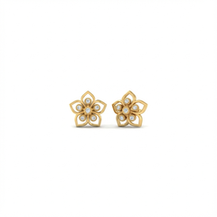 18K Gold & Diamond Earring For Women PER-73