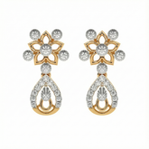 14K Gold & Diamond Women Dangler Earring KRH44036E