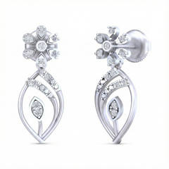 14K Gold & Diamond Women Earring KRB44079E-A