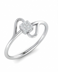 18K Gold & Diamond Dailywear Ring For Women KRB10101-A