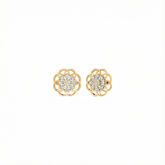 18K Gold & Diamond Women Engagement Earring KER-172