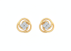 18K Gold & Diamond Women Stud Earring KRK30043