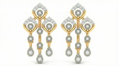 14K Gold & Diamond Women Earring KRB44113E-A
