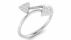 18K Gold & Diamond Engagement Ring For Women KRA10586