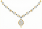 14K Gold & Diamond Dailywear Necklace Set KRB44112N-A