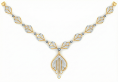 14K Gold & Diamond Dailywear Necklace Set KRB44112N-A