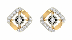 Gold & Diamond Women Stud Earring KRC40722E