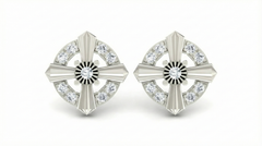 18K Gold & Diamond Women Stud Earring KRA40012E