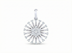 18K Gold & Diamond Floral Pendant Set KRK40192P