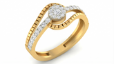 18K Gold & Diamond Cocktail Ring For Women KRA10034