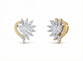 18K Gold & Diamond Women Stud Earring KFK30056