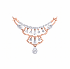 Gold & Diamond Wedding Mangalsutra For Women KRC50089