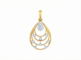 18K Gold & Diamond Pendant Set KRK40191P