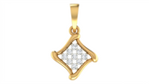 18K Gold & Diamond Dailywear Pendant Set KRA40082P