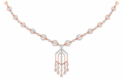 14K Gold & Diamond Dailywear Necklace Set KRB44110N