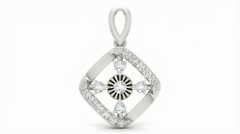 18K Gold & Diamond Floral PENDANT SET KRA40010P