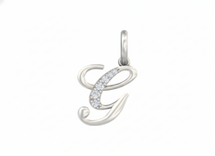 Gold & Diamond Initial Pendant KRC40565
