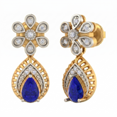Gold & Diamond Women Gemstone Earring KRC60036E