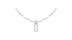 14K गोल्ड और डायमंड डेलीवियर नेकलेस सेट KRB44099N-A