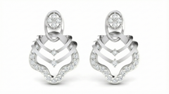 18K Gold & Diamond Women Engagement Earring KRA40175E