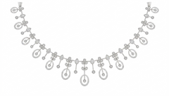 14K Gold & Diamond Choker Necklace Set KRB44089N
