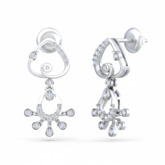 14K Gold & Diamond Women Dangler Earring KRB44074E-A