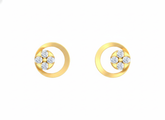 18K Gold & Diamond Women Stud Earring KRK30041