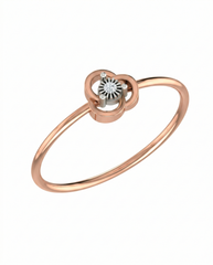 18K Gold & Diamond Dailywear Ring For Women KLR-08