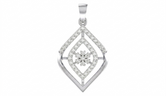 18K Gold & Diamond Floral PENDANT SET KRA40014P
