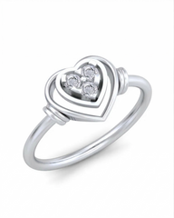 18K Gold & Diamond Ring For Women KRB10217