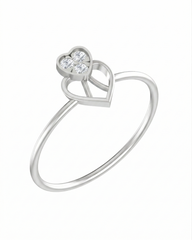 18K Gold & Diamond Dailywear Ring For Women KRA10834