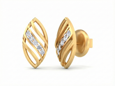 18K Gold & Diamond Women Stud Earring KSK033